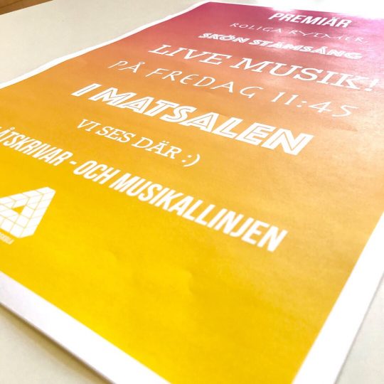 Flier konsert låtskrivar- och musikallinjen